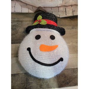 Snowman Face Mistletoe decor xmas